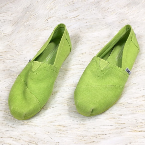 lime green canvas shoes